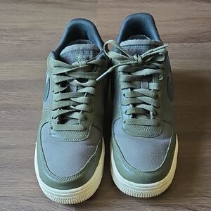 Nike Air Force 1 Gore-Tex Olive Sneakers with Black Accents